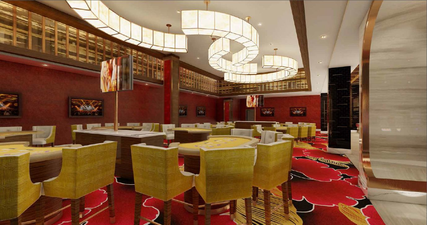 Baccarat room inside Hard Rock Casino Gary